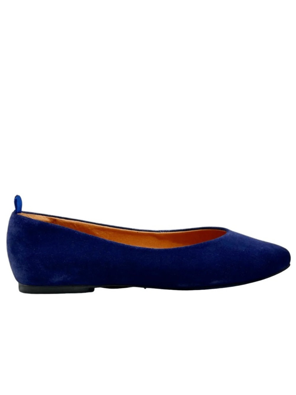 Dr Liza Blue Suede Ballet Flats
